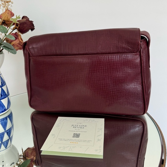 Fendi Vintage Crossbody Bag Bordeaux 1925 Stamp - Picture 9 of 15